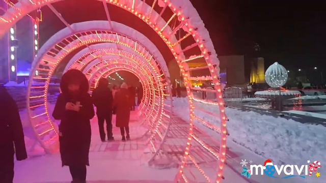 Площадь Ала-Тоо, Новогодняя Ёлка!!//Ala-Too Square, Christmas Tree !! смотреть онлайн