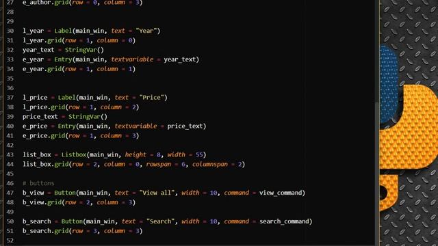 Bookstore manager with Tkinter and Sqlite. Part 2 смотреть онлайн
