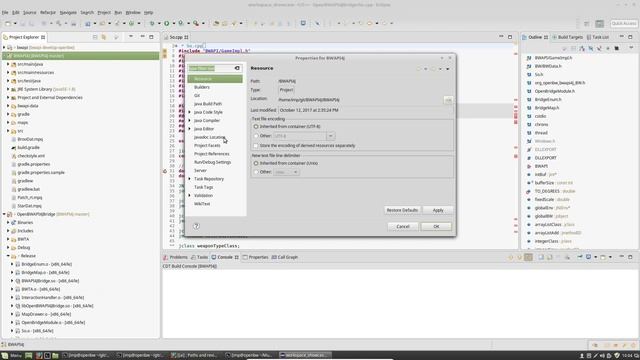 OpenBW Java IDE on Linux смотреть онлайн
