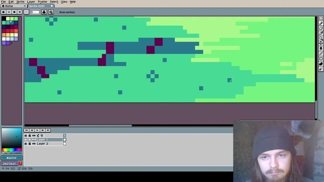 Как нарисовать пейзаж Pixel art часть 1 смотреть онлайн