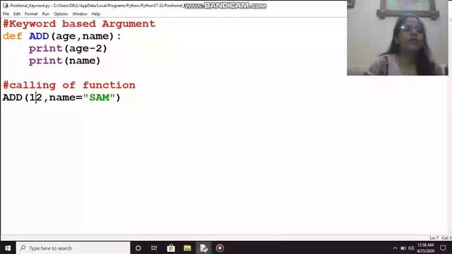 Python Positional Argument, Variable Length Argument, Keyword Argument смотреть онлайн