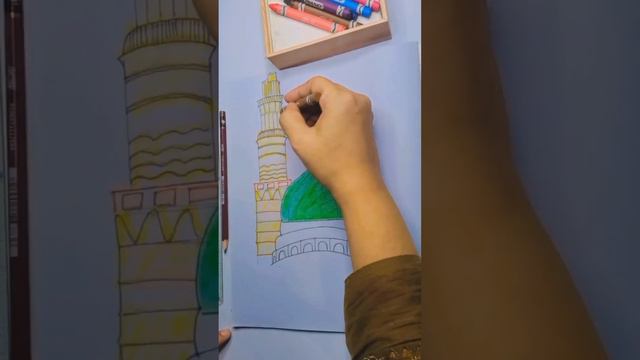 How to draw masjid,#Easy painting❤️ ❤️ #art #artist #artlife #drawingtutorial #artandcraft смотреть онлайн