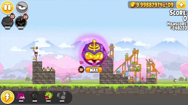Angry Birds Seasons Cherry Blossom Mighty Eagle 100% смотреть онлайн