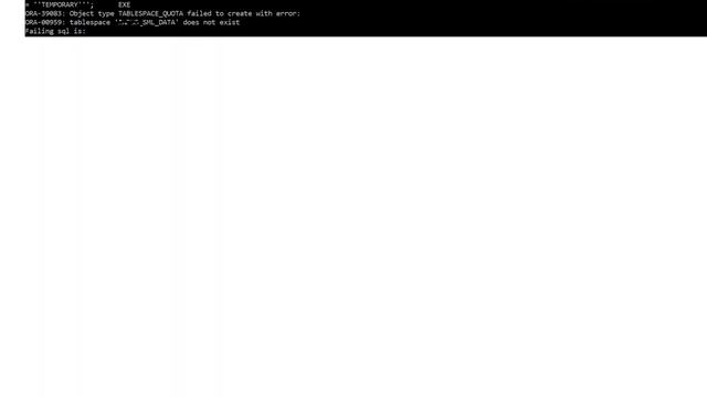 Tablespace 'XXX_SML_INDEX' does not exist using impdb (2 Solutions!!) смотреть онлайн