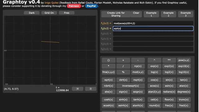 mod(acos(dot))) star cross p5.js generative art shaders смотреть онлайн