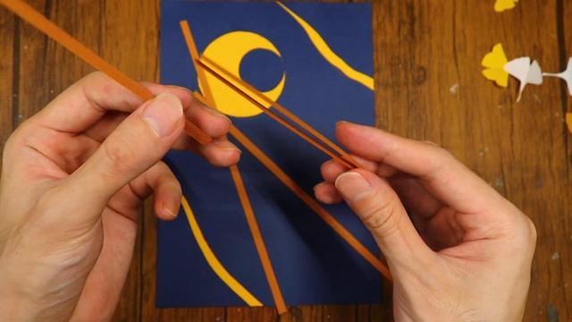 イチョウの壁飾りを紙で作る作り方を紹介！10月11月の秋の飾りに！折り紙と画用紙でつくれます【つくるモン】