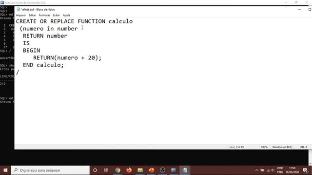 FUNCTION (Funções no Oracle) - Aula 02 - Um Parâmetro смотреть онлайн