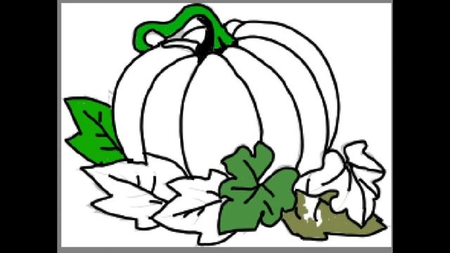 Bolalar uchun Qovoq rasm chizish Drawing Pumpkin for children Рисование Тыква для детей смотреть онлайн