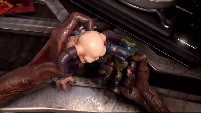DOOM Eternal End Credits Scene Zombie Playing With Toys смотреть онлайн