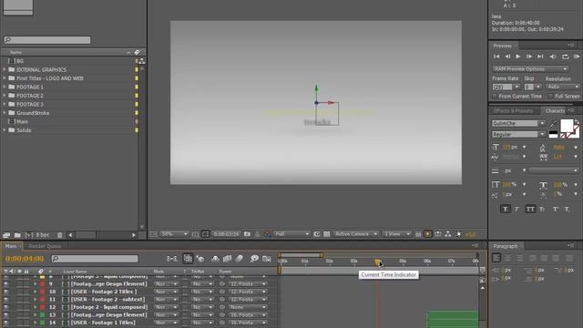 Adobe After Effect - Работа с готовым проектом смотреть онлайн