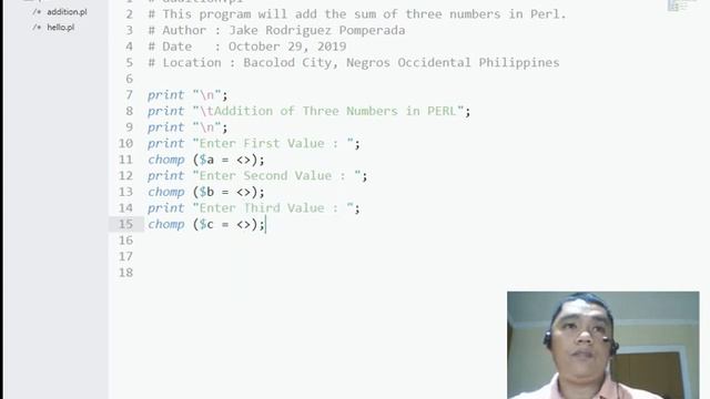 Addition of Three Numbers in PERL смотреть онлайн