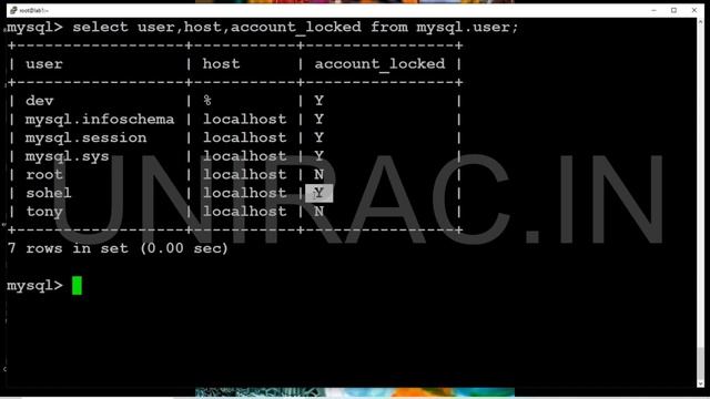 How to unlock user || MySql database || account Unlock user смотреть онлайн