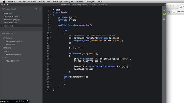 Comment créer une architecture MVC sécurisée en PHP [2/4] смотреть онлайн