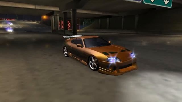 Need For Speed Underground 2 fast and furious Brian's Toyota supra смотреть онлайн
