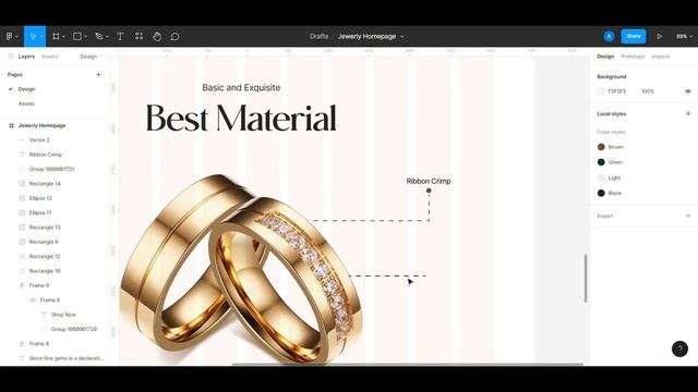 How to Design Jewelry Home page Using #figma @FilmoraWondershare смотреть онлайн