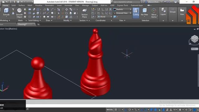 HOW TO MODEL CHESS BOARD IN AUTOCAD 2018 |3D CHESS BOARD | AUTOCAD में चेसबोर्ड कैसे बनाये смотреть онлайн