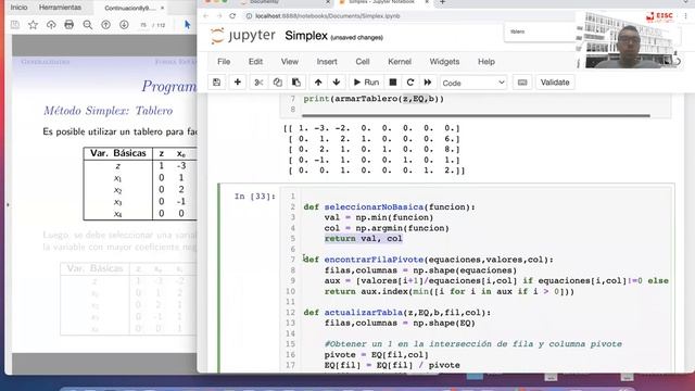 4 Simplex en Python con Tablero Una vista rápida смотреть онлайн