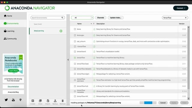 Install Tensorflow using Anaconda Navigator смотреть онлайн