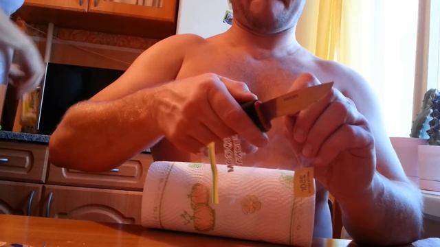тест ножа после точилки Икея №2 смотреть онлайн