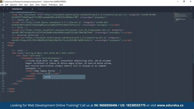 Bootstrap Tutorial For Beginners | Web Development Training | Edureka | Web Dev Rewind - 5 смотреть онлайн