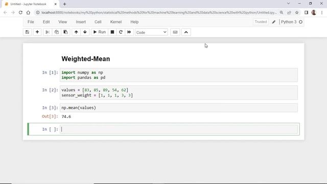 lecture 2: Calculating Weighted Average in Python - Statistics for data science and machine learnin смотреть онлайн