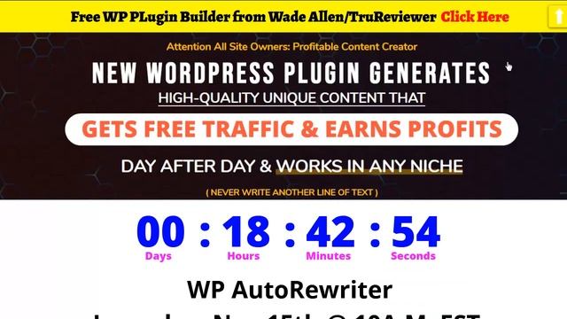 WP AutoRewriter Review - Instant Fresh Content - Google Traffic Exploit смотреть онлайн