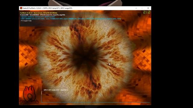 Furmark of broken MSI RTX 2070 Armor 8G смотреть онлайн