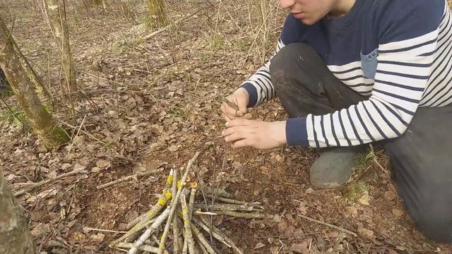 Как развести костёр с 1 спички... смотреть онлайн