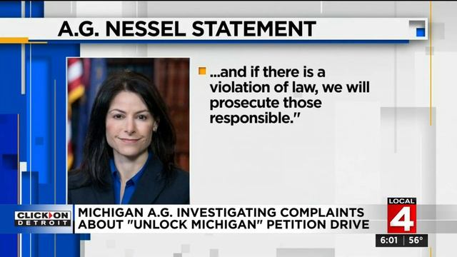 Michigan Attorney General investigating complaints about 'Unlock Michigan' petition drive смотреть онлайн