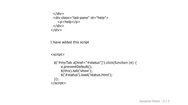 jQuery : loading new page in tabs using twitter bootstrap смотреть онлайн
