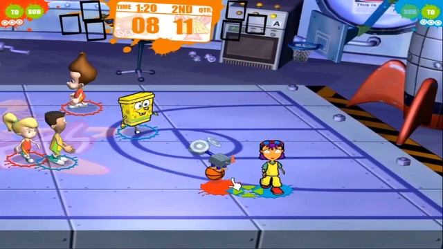 Cartoony Gameplay: Nicktoons Basketball смотреть онлайн