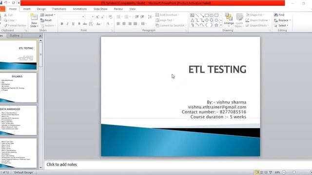 ETL Testing Interview Preparation Class смотреть онлайн