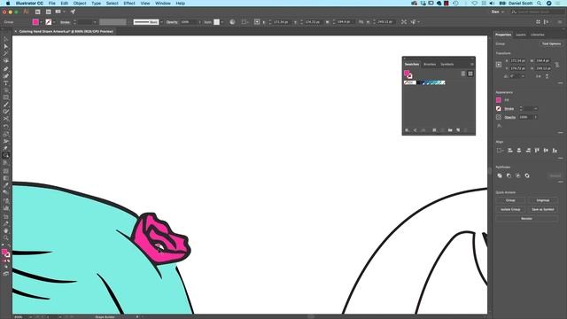 How to color a real hand drawing using Illustrator - Illustrator Advanced Training [15/53] смотреть онлайн