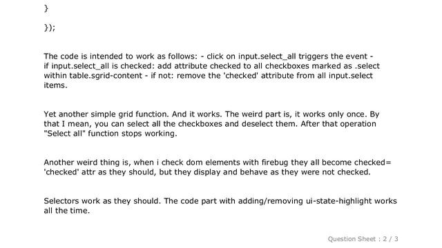 jQuery : jquery attr('checked','checked') works only once смотреть онлайн