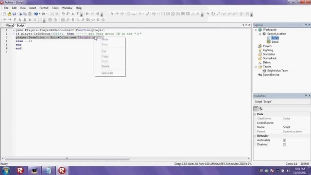 [Roblox]:How to make Group Spawn (ROBLOX STUDIO 12) WORKS FOR 13 смотреть онлайн