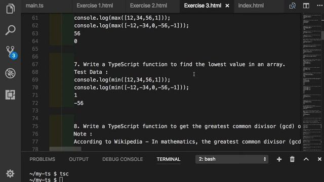 TypeScript 023 Exercise 3 смотреть онлайн