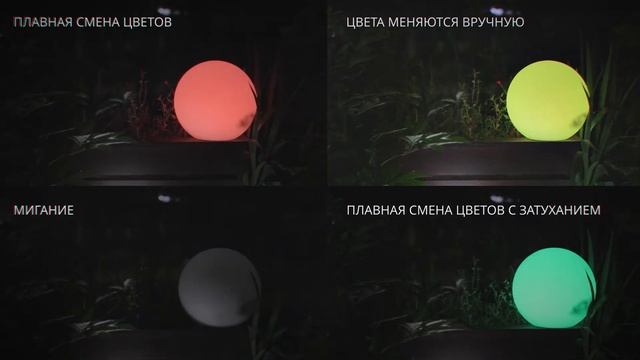 Светодиодный шар, декоративный светильник Uniel ULG R001 020 RGB IP65 BALL смотреть онлайн