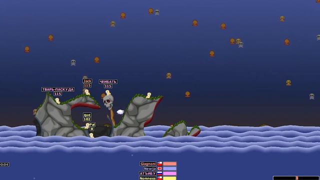 ตะลุมบอล 5 ทีม Worms Armageddon смотреть онлайн