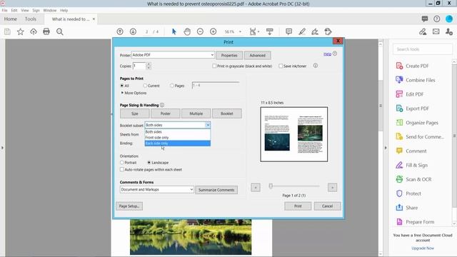How to print a pdf double sided using Adobe Acrobat Pro DC смотреть онлайн