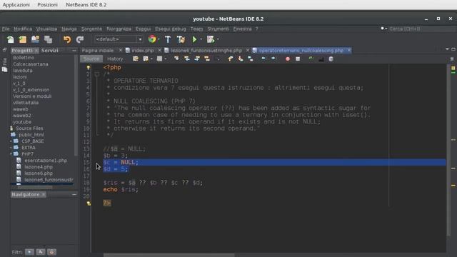 PHP 7 Tutorial [ITA] NULL COALESCING e OPERATORE TERNARIO #12 смотреть онлайн