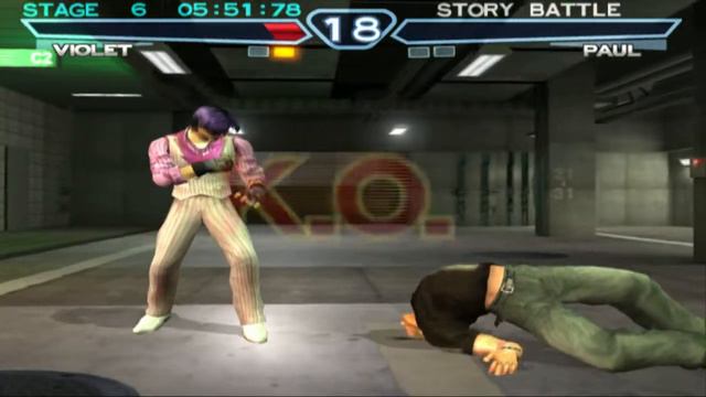 Tekken 4 (PS2) Violet Story Mode смотреть онлайн
