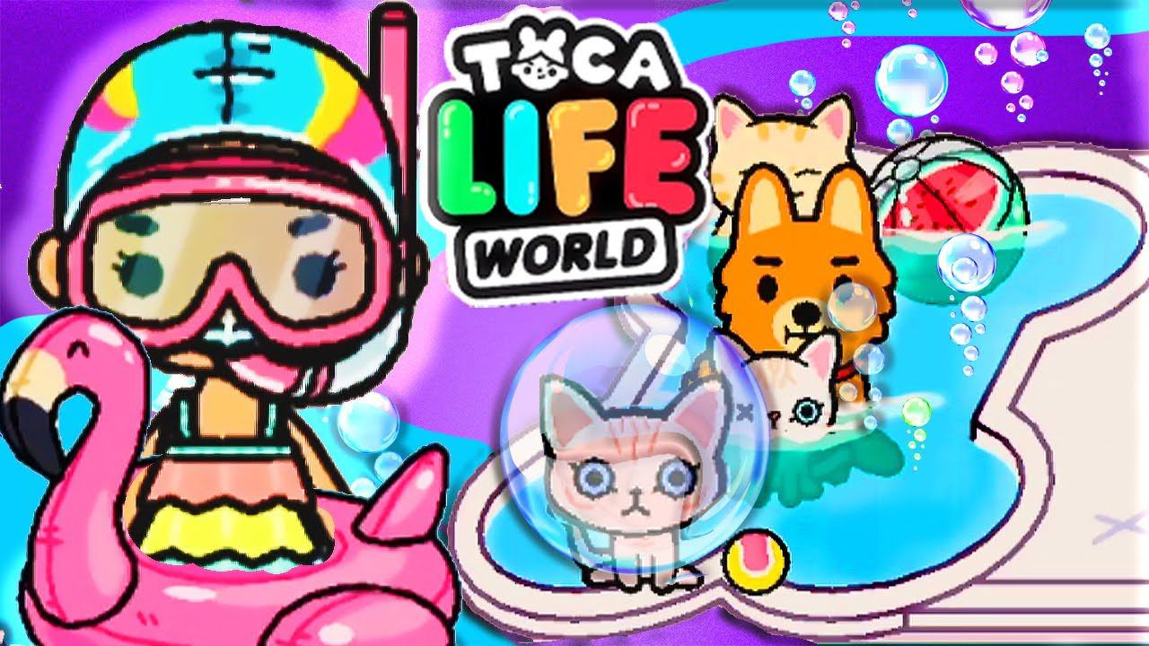 ТОКА БОКА ОБНОВЛЕНИЕ ! Неоновый дом ! Сериал про котенка В аквапарке Toca Life World смотреть онлайн