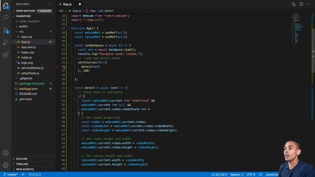Real Time AI HAND POSE Estimation with Javascript, Tensorflow.JS and React.JS смотреть онлайн