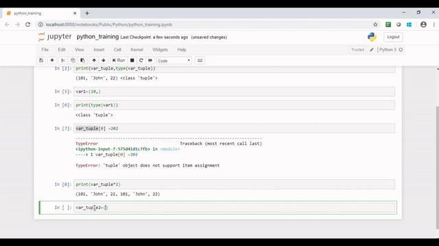 Python Tutorial - 11 | Tuple in Python | Python Tuple with Example | Python Tutorial for Beginners смотреть онлайн