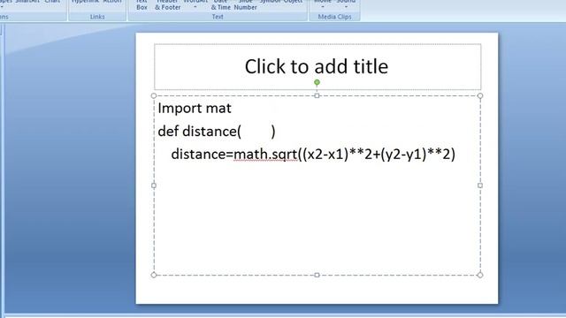Distance between two points in python смотреть онлайн