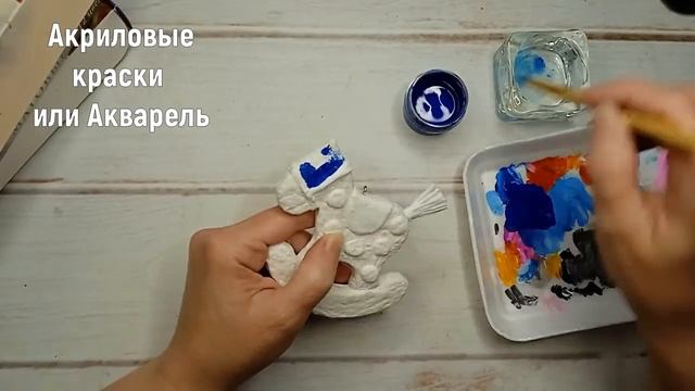 МК Лошадка - качалка из ваты и картона / Игрушка на ёлочку / DIY Rocking horse made of cotton wool смотреть онлайн