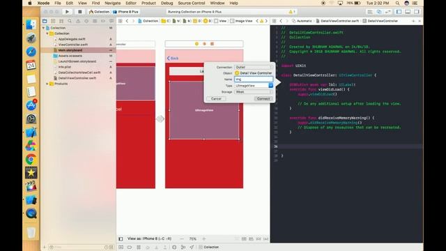 Pass data from CollectionView Cell to another view controller Xcode 9.0 (Swift 4.0) Part 3 смотреть онлайн