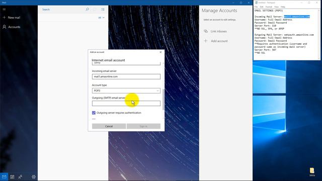How to Add an Email to the Windows 10 Mail App - Tutorial смотреть онлайн