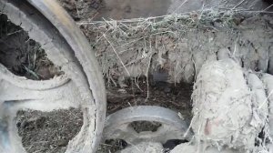 Снятие одевание гусеницы и замена пальцев ДТ 75