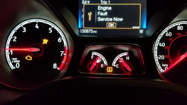 2016 Ford Focus St check engine light смотреть онлайн